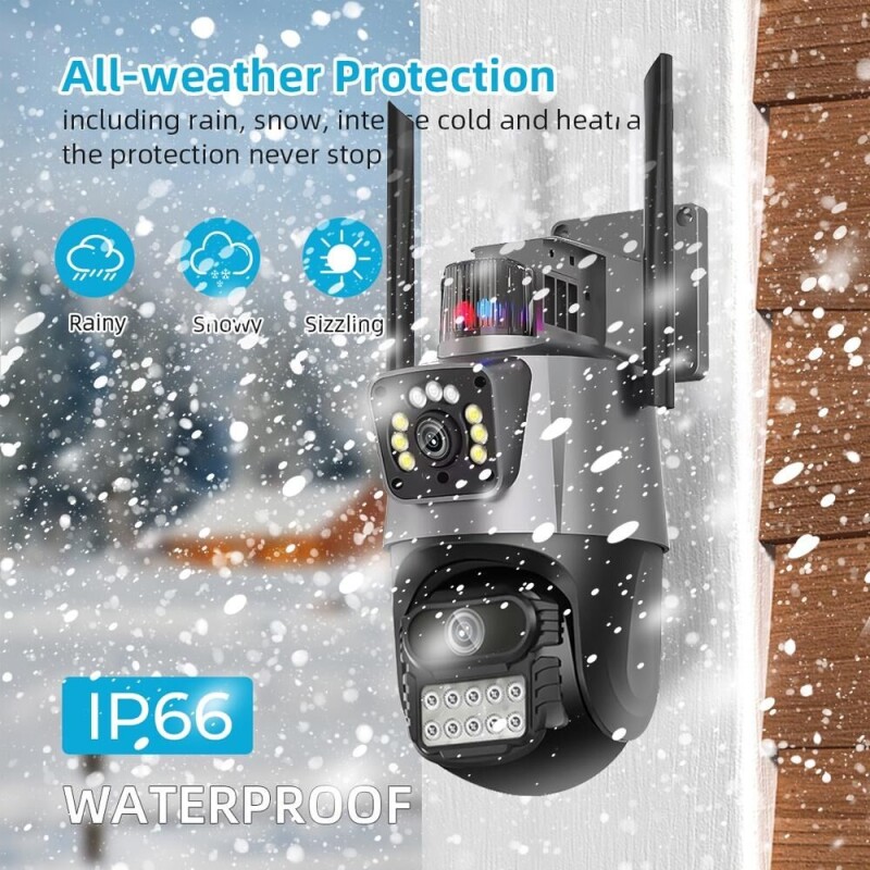AIOOK 8MP 4K IP kamera Venkovní WiFi PTZ